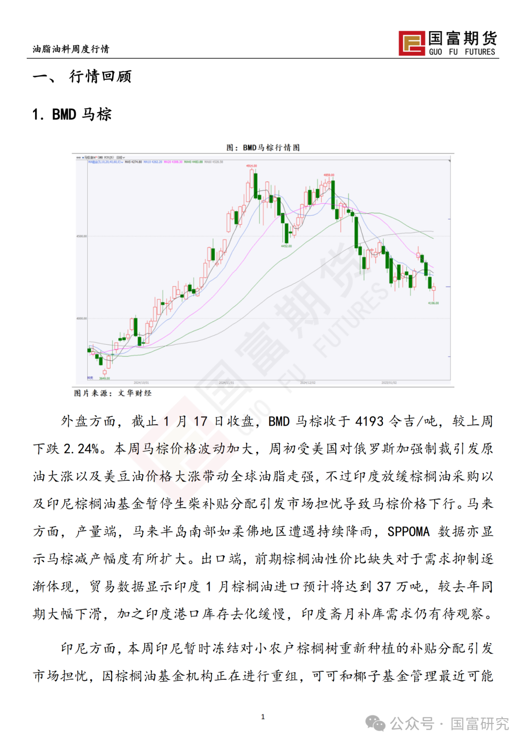 【国富棕榈油研究周报】高价抑制需求，棕榈油上行乏力